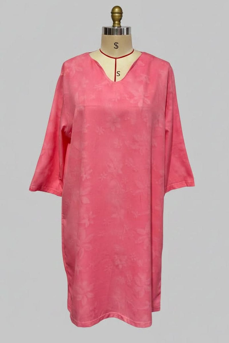 Catalina | Vestido de Invitada Otoño con Encaje Floral Mujer Escote V Manga Larga