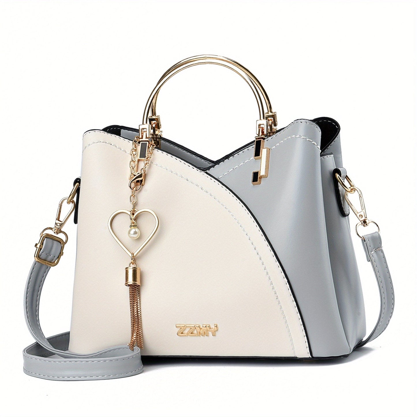 Elena | Bolso de Mano Mujer Asa Superior Dorada