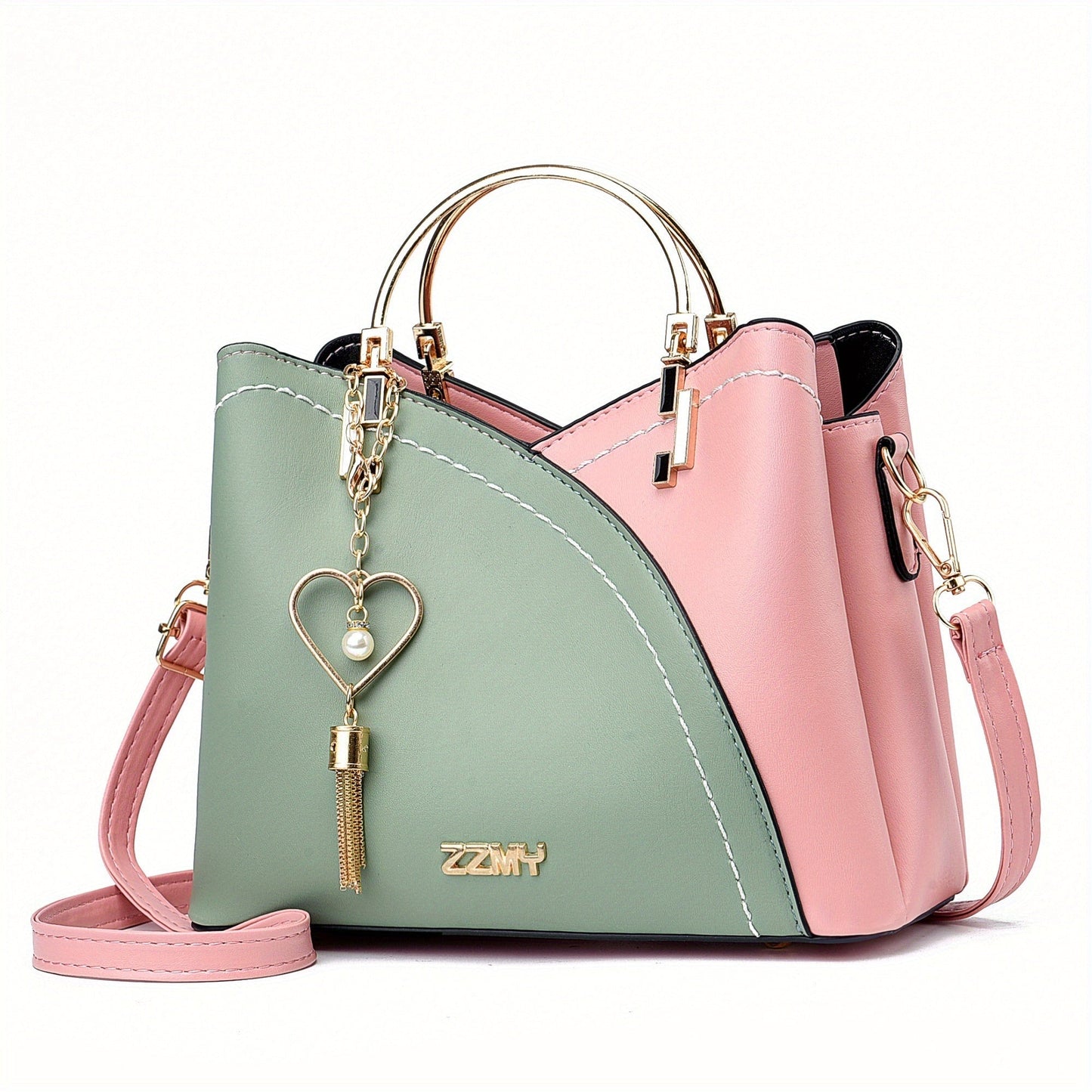 Elena | Bolso de Mano Mujer Asa Superior Dorada