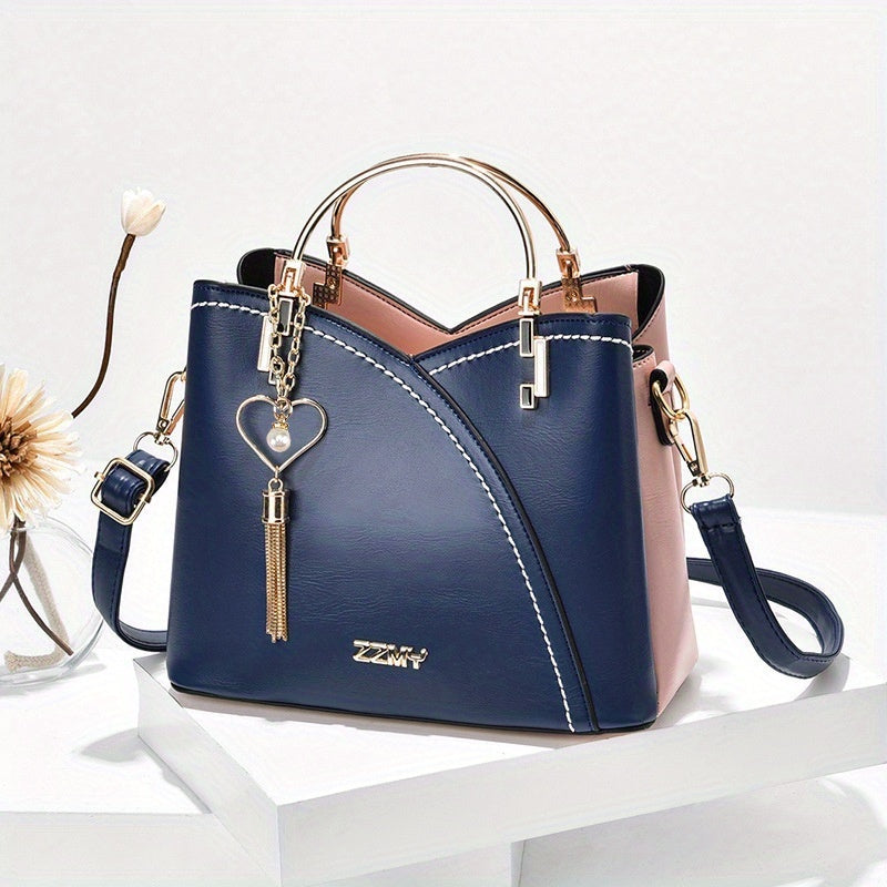 Elena | Bolso de Mano Mujer Asa Superior Dorada