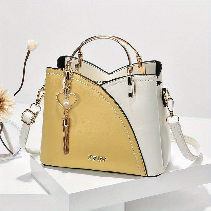 Elena | Bolso de Mano Mujer Asa Superior Dorada