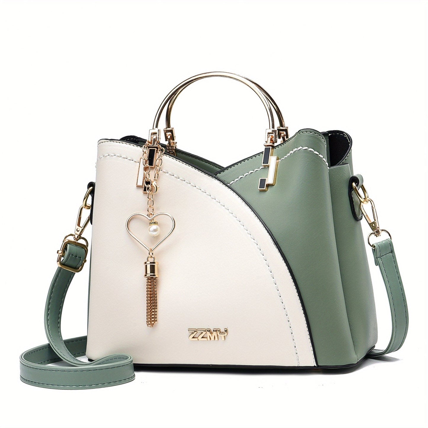Elena | Bolso de Mano Mujer Asa Superior Dorada