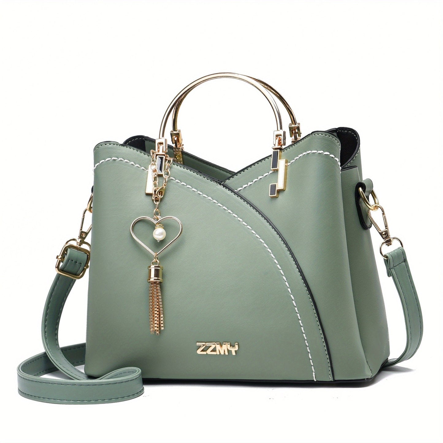 Elena | Bolso de Mano Mujer Asa Superior Dorada