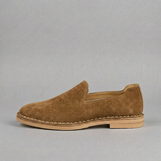 ELMSWORTH | MOCASINES HOMBRE DE ANTELINA COSTURA A MANO