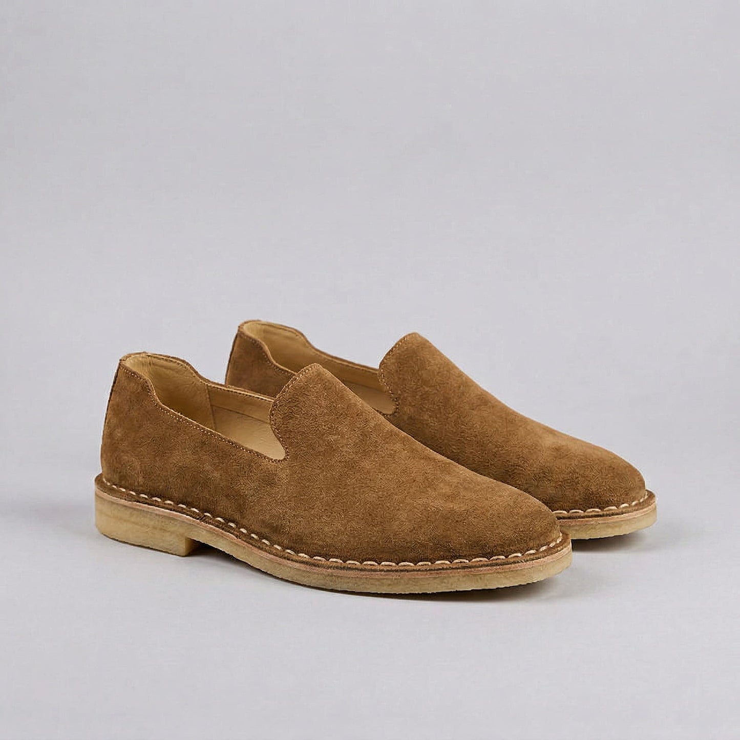 ELMSWORTH | MOCASINES HOMBRE DE ANTELINA COSTURA A MANO