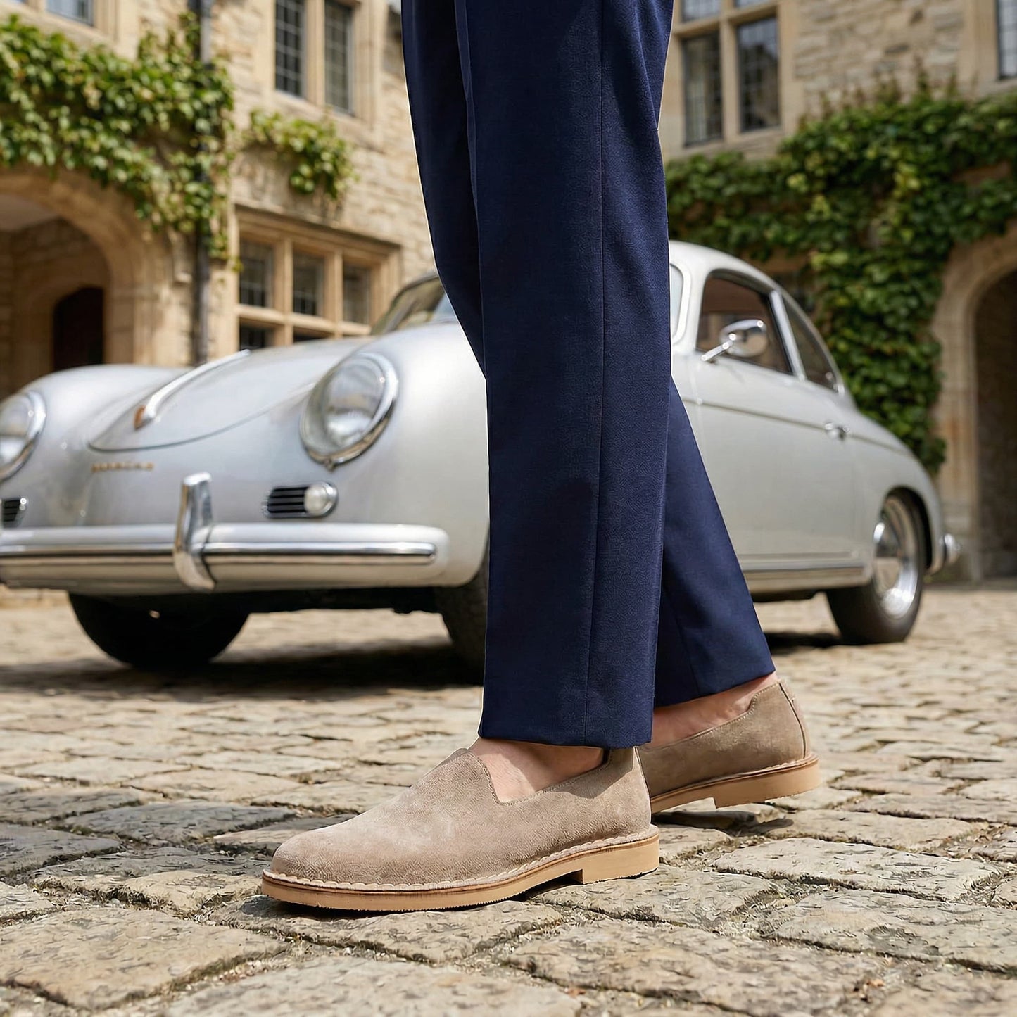 ELMSWORTH | MOCASINES HOMBRE DE ANTELINA COSTURA A MANO