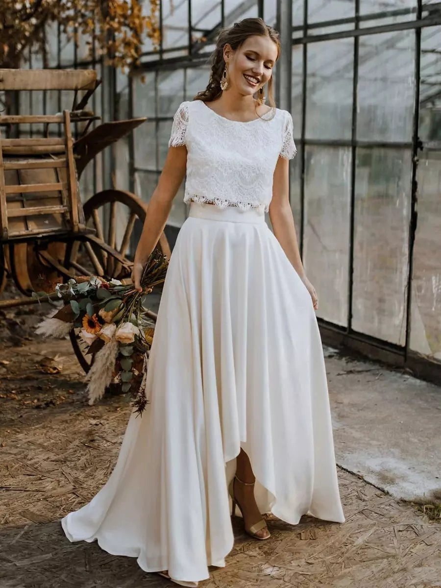 Esperanza | Vestido de Novia de Dos Piezas Mujer Encaje