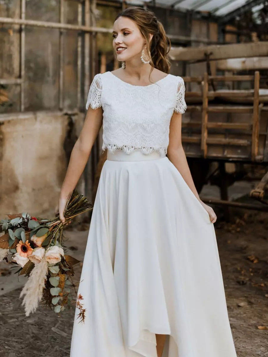 Esperanza | Vestido de Novia de Dos Piezas Mujer Encaje