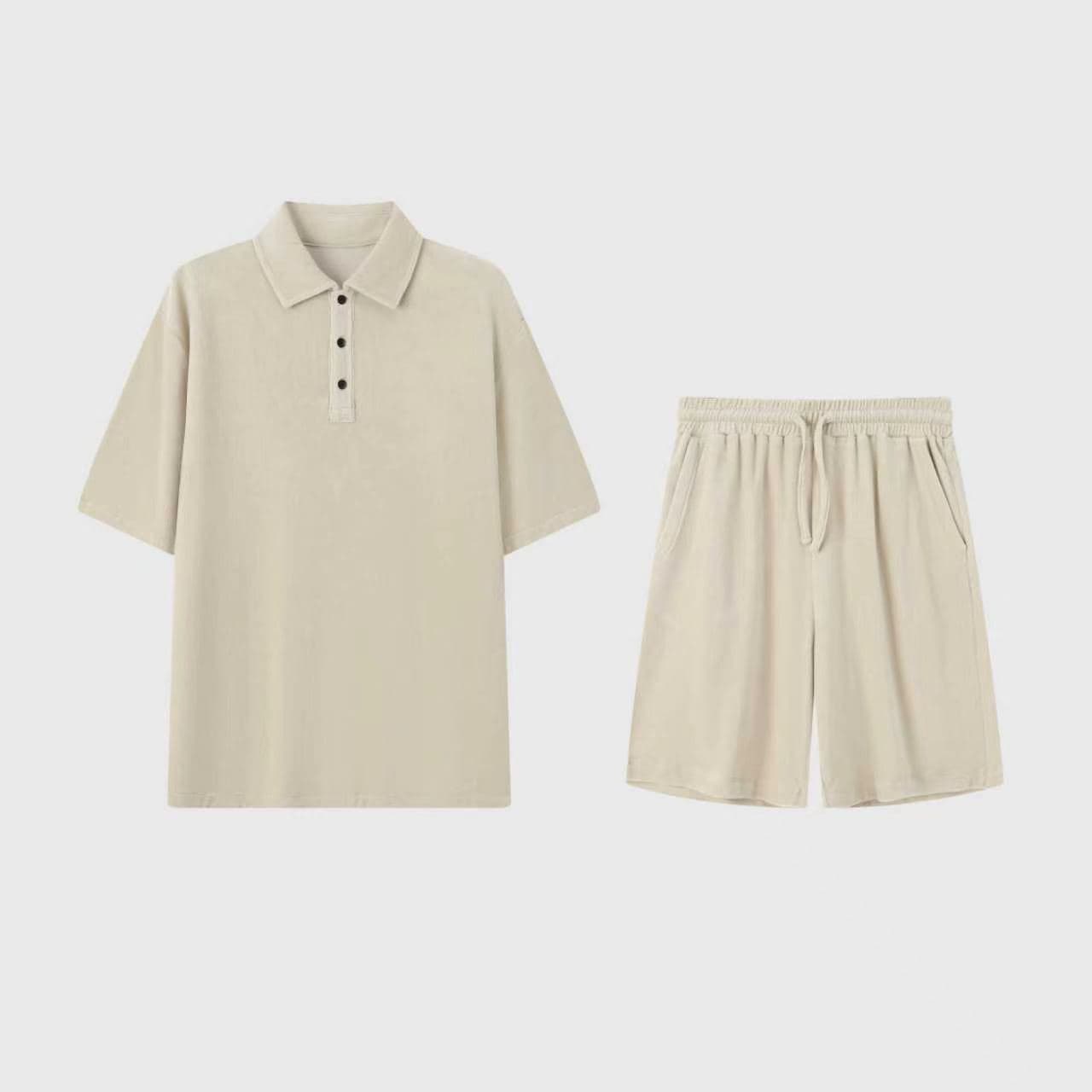 GREENWICH | CONJUNTO HOMBRE POLO Y SHORT DE RIZO CON SEDA