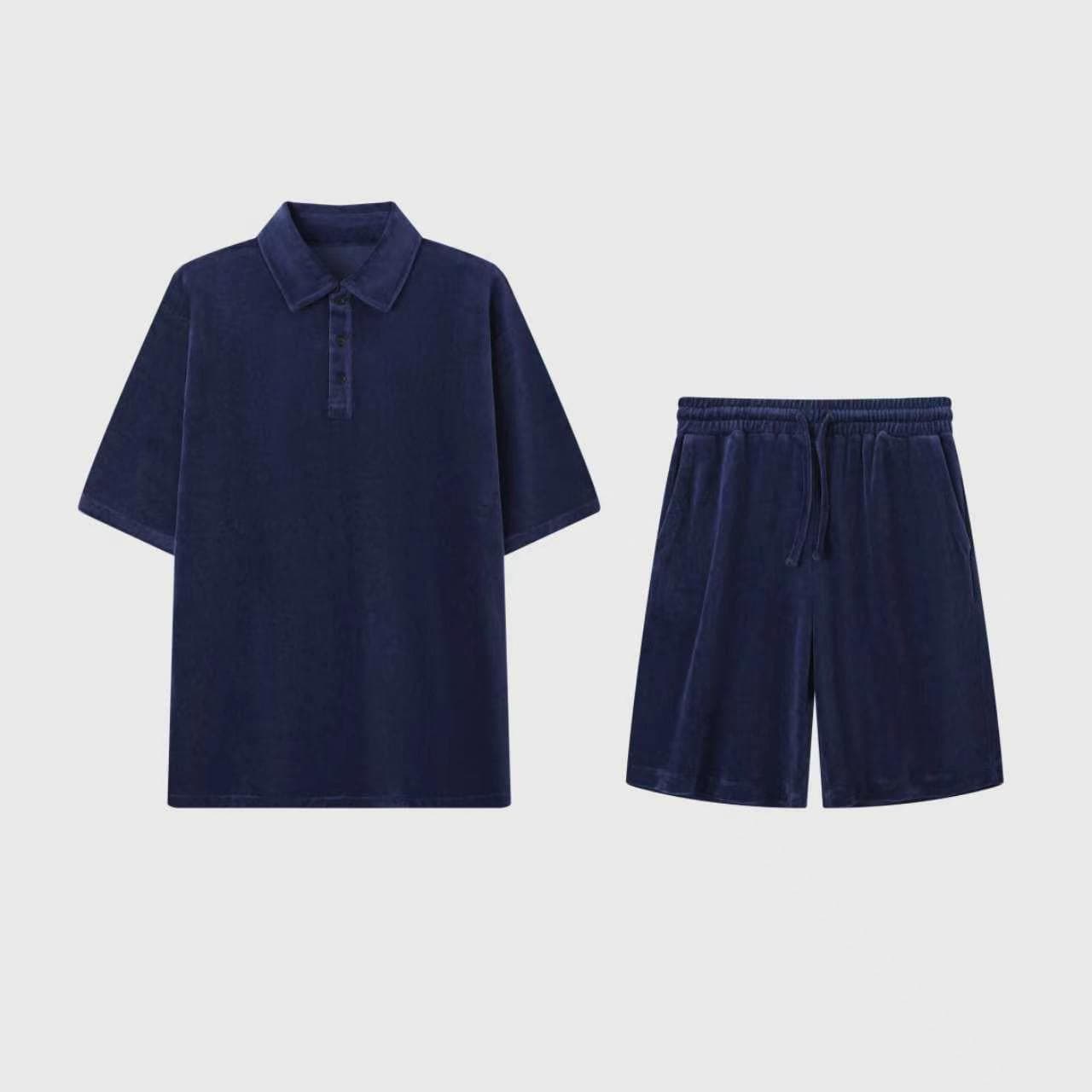 GREENWICH | CONJUNTO HOMBRE POLO Y SHORT DE RIZO CON SEDA