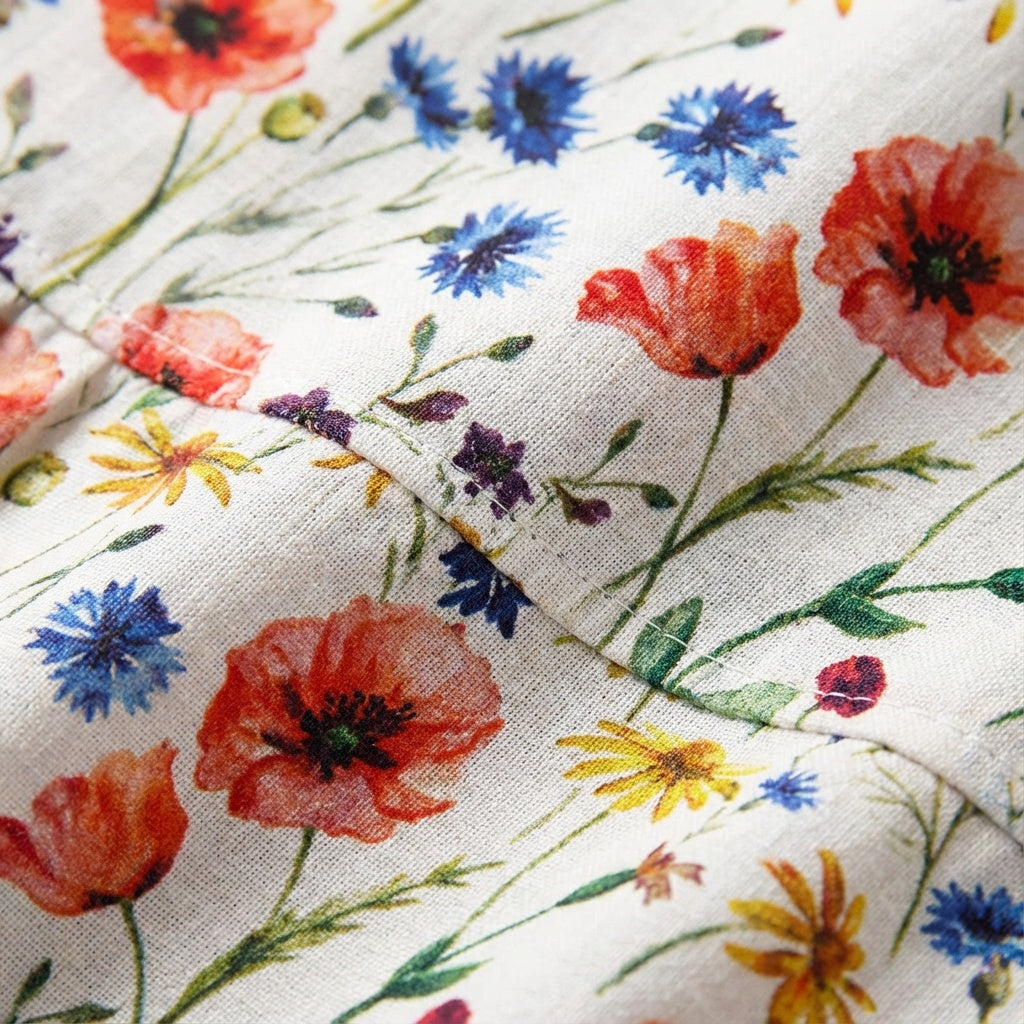 Lola | Vestido Floral Mujer Manga Corta Bolsillos Corte A