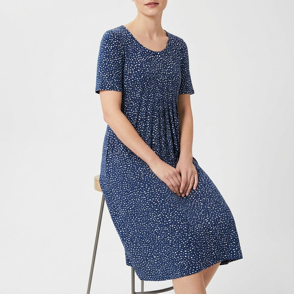 Lola | Vestido Floral Mujer Manga Corta Bolsillos Corte A