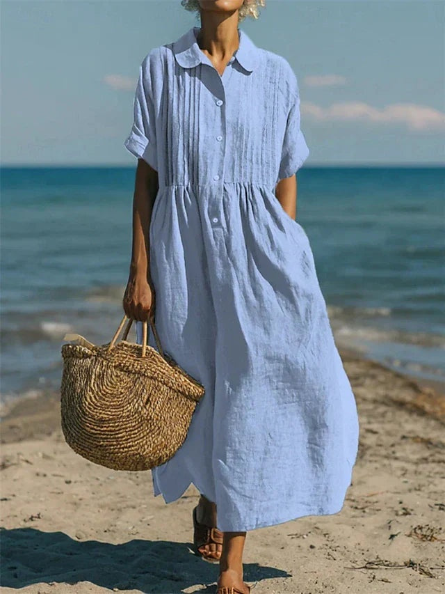 Macarena | Vestido Midi de Verano de Algodón Mujer