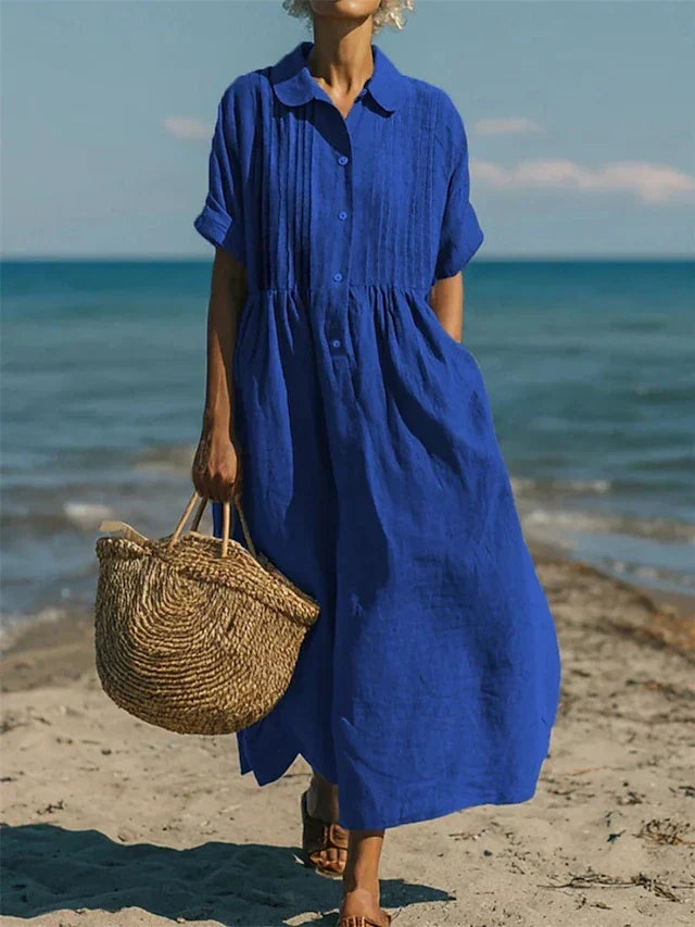 Macarena | Vestido Midi de Verano de Algodón Mujer