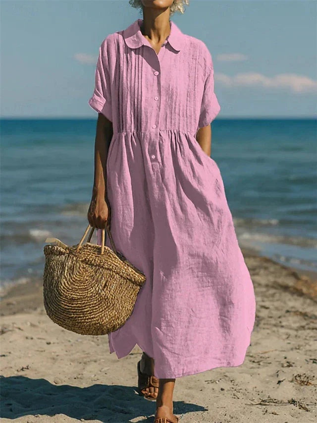 Macarena | Vestido Midi de Verano de Algodón Mujer
