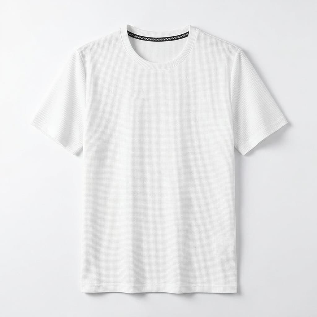 MERCER | CAMISETA HOMBRE DE PUNTO GOFRE CUELLO REDONDO