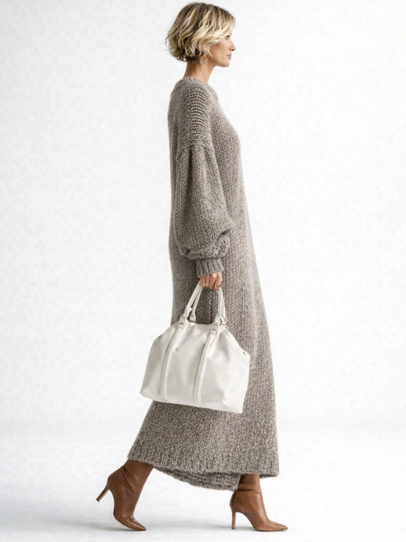Marisol | Vestido de Invierno de Punto Oversized Mujer Manga Larga