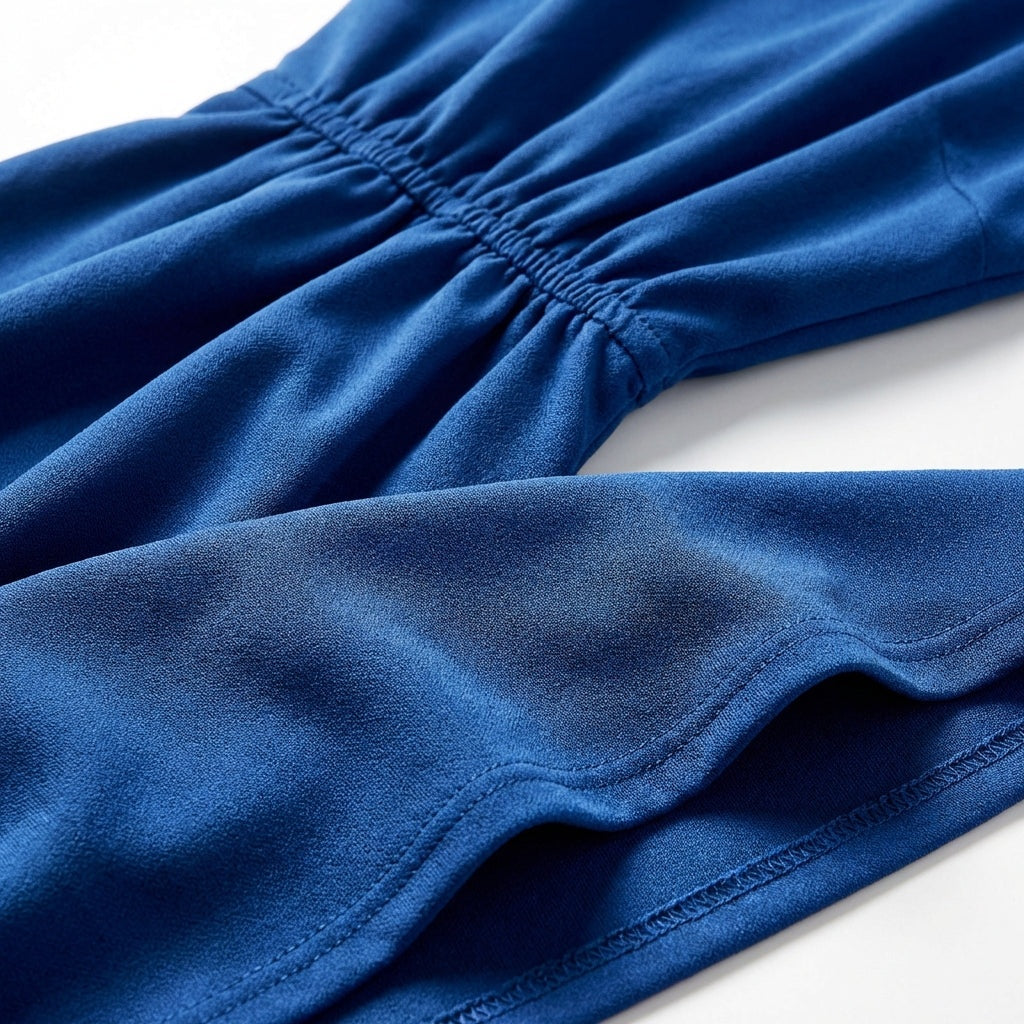 Mónica | Vestido Drapeado de Cóctel Sin Mangas Mujer Escote Keyhole