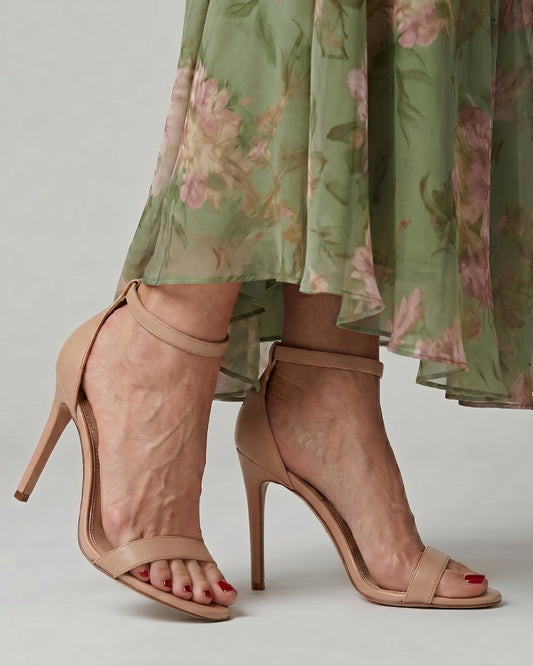 Soledad | Sandalias de Tacón Stiletto Mujer Tiras Tobillo