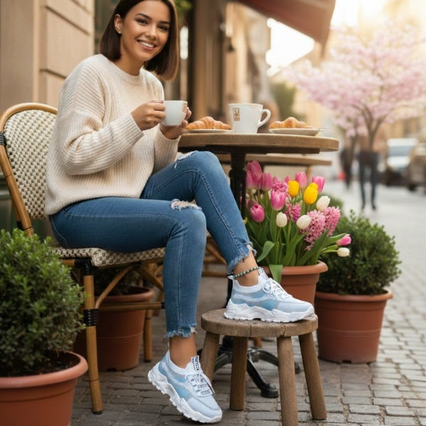 Valeria | Zapatillas Sin Cordones Casual Mujer Malla Transpirable