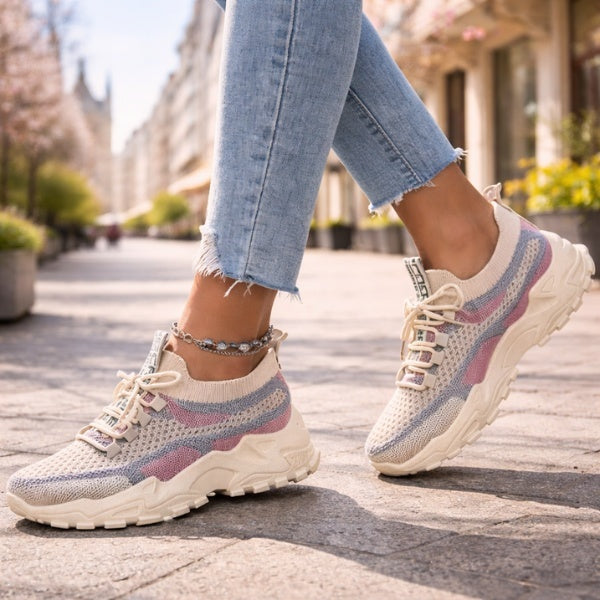 Valeria | Zapatillas Sin Cordones Casual Mujer Malla Transpirable